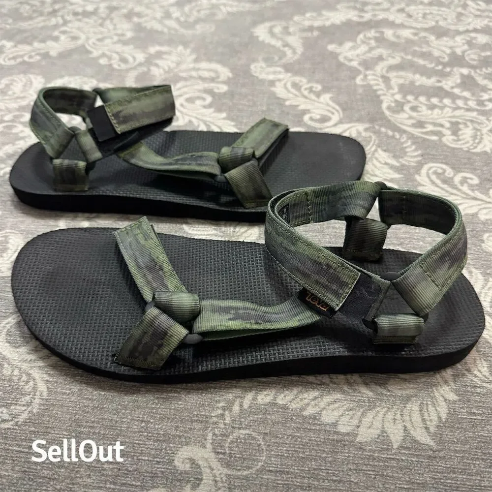 Teva Men's Original Universal Sandals Size 12 Standard Multicolor Green